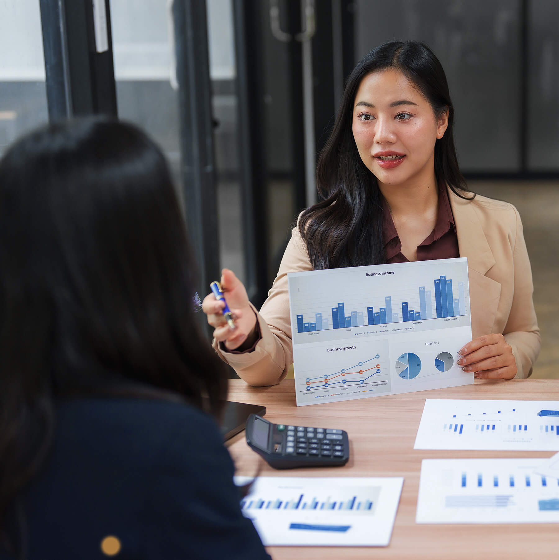 Sales Manager Discussing Strategy